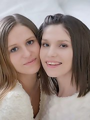 Nasty guy fucks two beautiful teenage cuties